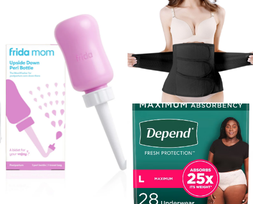 Protect your lady bits after birth cover photo collage
