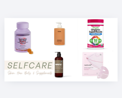 HEALTH, BEAUTY, & SELFCARE cover photo collage