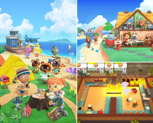 Switch games cover photo collage