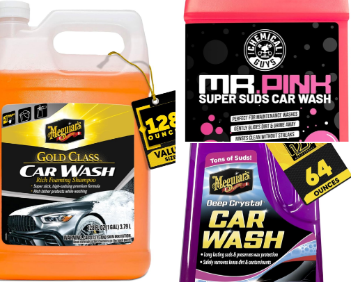 Top-Rated Car Wash Soaps & Shampoos cover photo collage