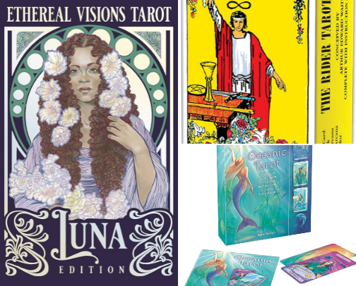 Tarot Decks cover photo collage