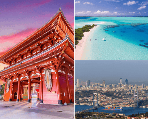 ✈️awesome places to visit✈️ cover photo collage