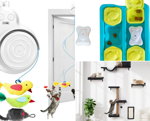 Cat Enrichment cover photo collage