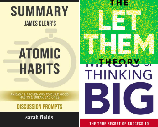 Ultimate Reading List for Success, Habits & Mindset cover photo collage