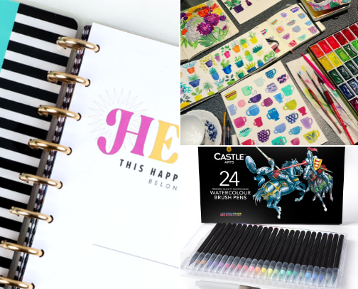 Hobbies and Art cover photo collage