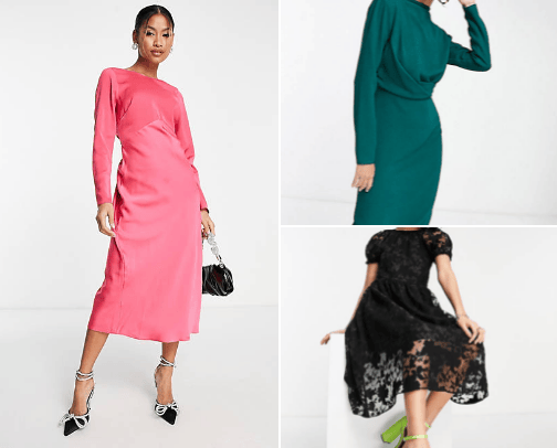 ASOS formal clothes cover photo collage