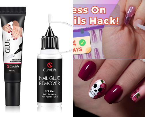 Press On Nails!! cover photo collage