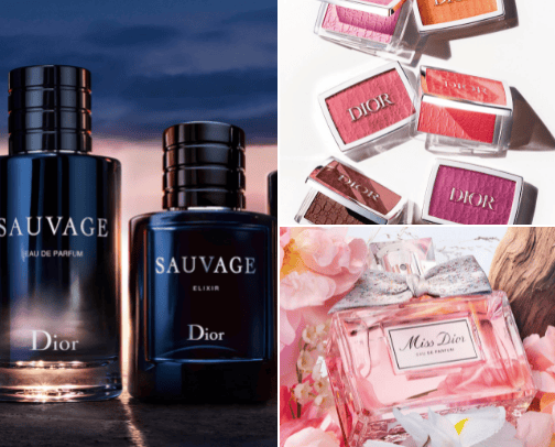 Dior items cover photo collage