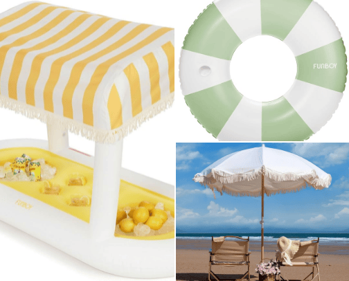 Cute Pool Party Idea cover photo collage