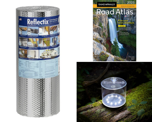 My Favorite Road Tripping and Car Camping Items cover photo collage