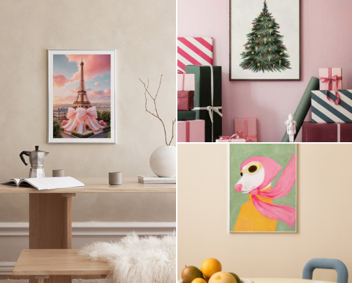 Pretty Posters to Make Your Walls Feel More Like You 🖼️🤍 cover photo collage