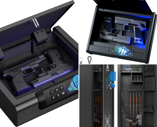 Best Gun Safe on Amazon: Biometric, Handgun, and Budget Gun Safes cover photo collage