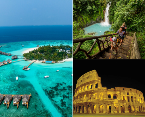 Favorite Travel Getaways cover photo collage