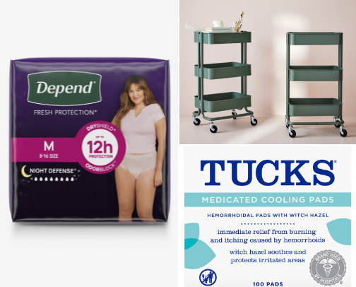 Postpartum must haves! cover photo collage