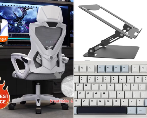 Budget WFH Setup Starter Pack — 11 Essentials to Work From Home Comfortably cover photo collage