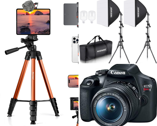 CONTENT CREATION MUST HAVES For BEGINNERS cover photo collage