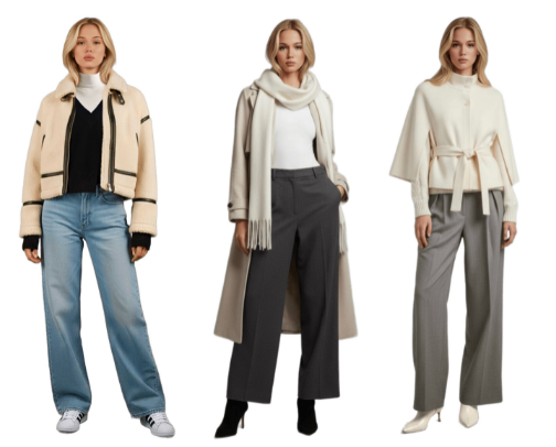 Cozy winter outfit inspo cover photo collage
