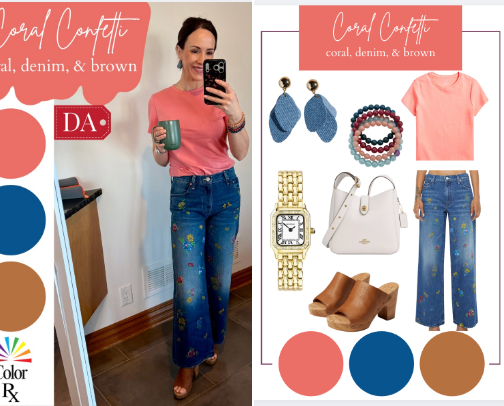 Coral Confetti cover photo collage