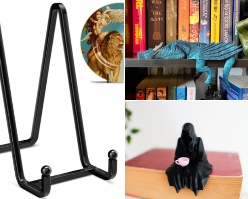 Bookshelf decor cover photo collage