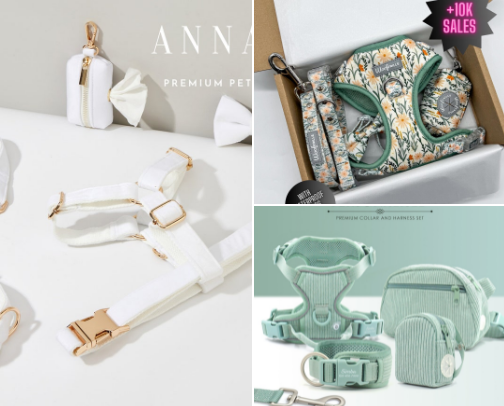 Leash Luxe List- Dog walking accessories cover photo collage