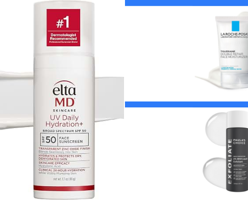 Healthy Skin Care Products cover photo collage