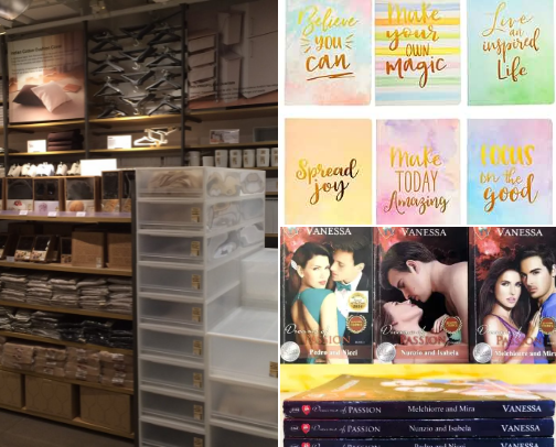 Books & Stationery cover photo collage