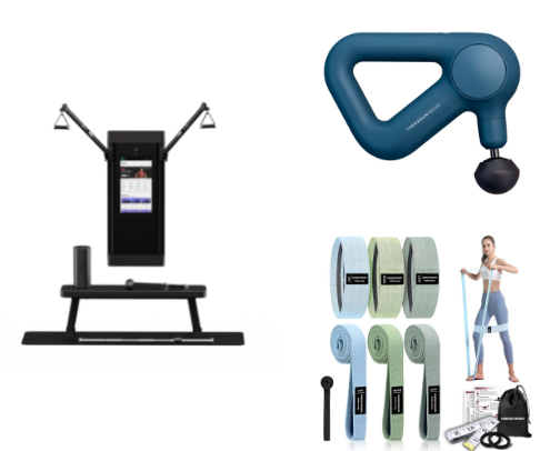 An efficient at-home gym cover photo collage