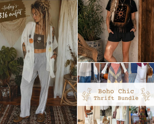 Boho Earth Girl Style #OOTD cover photo collage