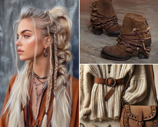Boho Earth Girl Style #OOTD cover photo collage