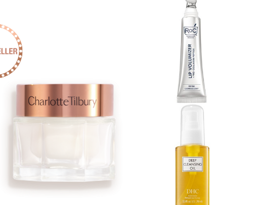 Soft hydrating skincare. cover photo collage