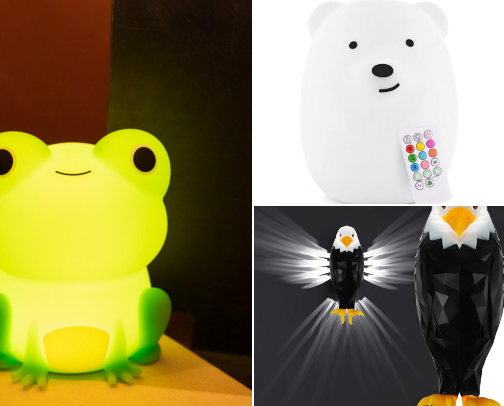 Children’s nightlights cover photo collage