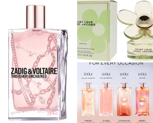 Clean fragrances cover photo collage