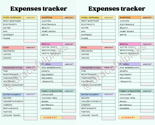 Expenses Tracker cover photo collage