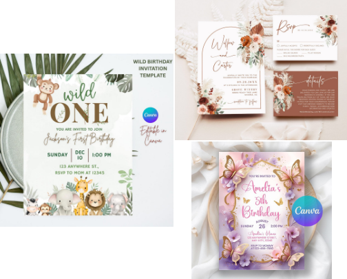Your Go-To Invitation Card Recommendations cover photo collage