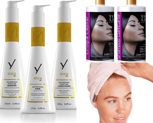 Hair care cover photo collage