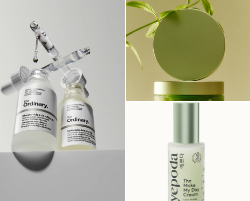 Skincare products 🫧 cover photo collage