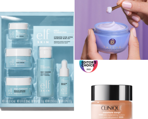 Moisturizers for dry skin girlies 💧 cover photo collage