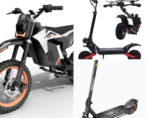 Scooters, E-Bikes - Freeboy etc cover photo collage