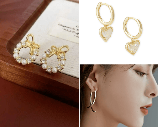 Fashionable classic Earring and necklace for woman make your outlook stunning cover photo collage