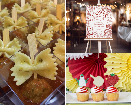 Pasta Party Ideas cover photo collage