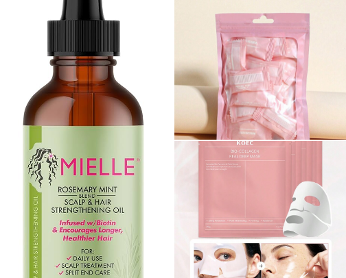 Skincare, hair and body things💋 cover photo collage