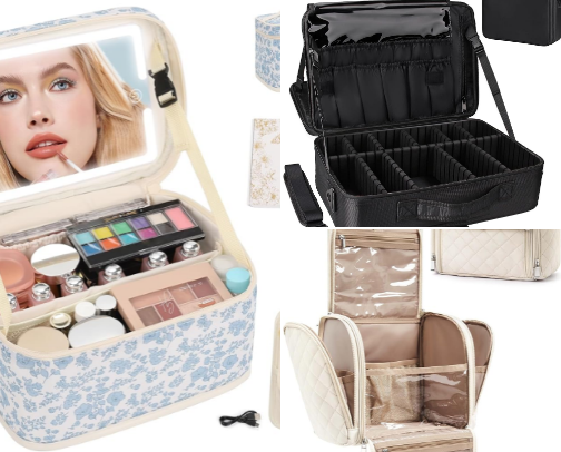 Travel Makeup Bag Under $30 - 3 Essentials cover photo collage