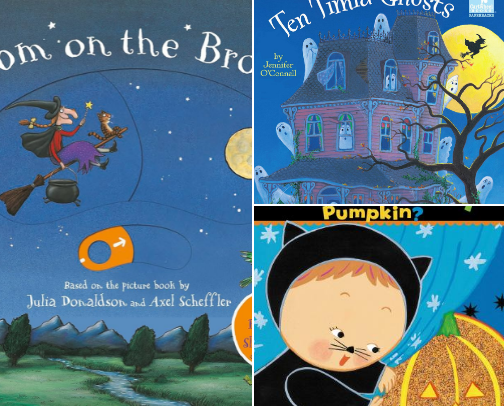 Awesome Halloween Books for kids cover photo collage