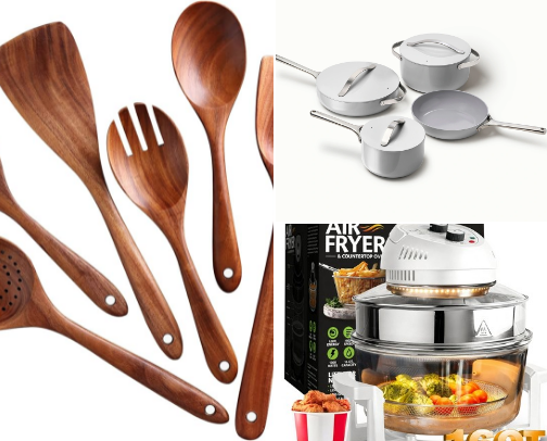 What you'll find in my low-tox Kitchen! cover photo collage