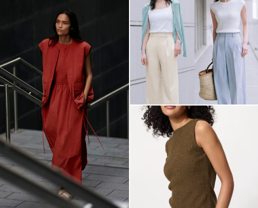 Uniqlo ladies wear cover photo collage