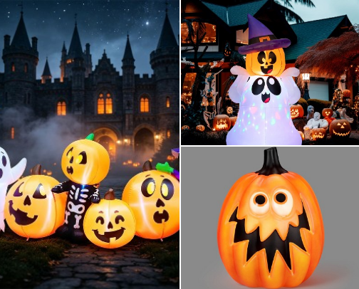 Halloween Decorations cover photo collage