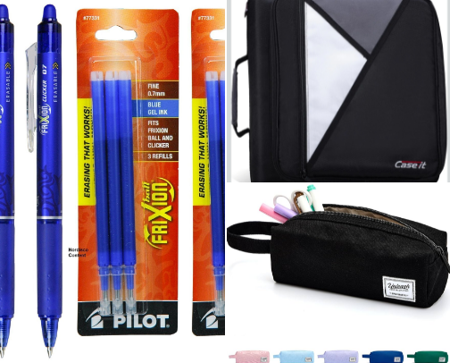 School supplies cover photo collage