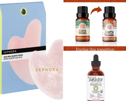 Guasha routine 🌹 cover photo collage