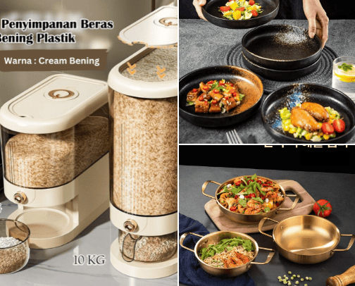 Rekomendasi Produk Dapur Elegant & Aesthetic cover photo collage