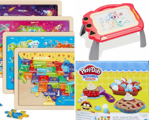 Affordable Toys & Activities That Keep Kids Busy for Hours cover photo collage